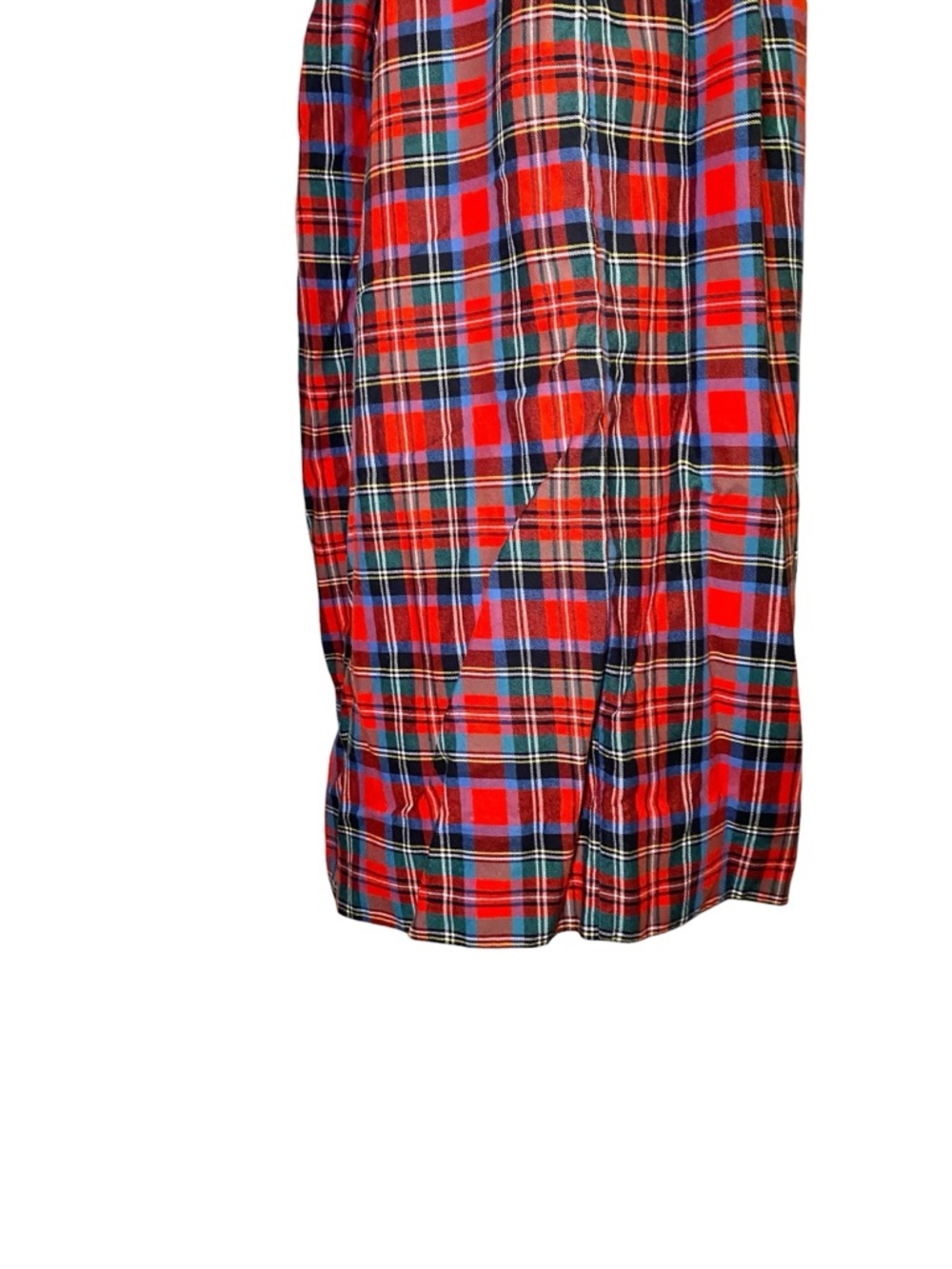 Sweater Loft Vintage Red Tartan Plaid Cotton Midi Skirt - Picture 6 of 13